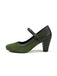 Escarpins Mary Jane à Bout Pointu Boucle Talon Bloc Vintage 12