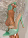 Sandales à Talons Hauts Vintage Détail Anneau Froncées 4