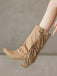 Vintage Frange Mi-Mollet Western Bottes 11