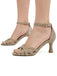 Escarpins Beige Daim Bride Cheville à Lanières 3