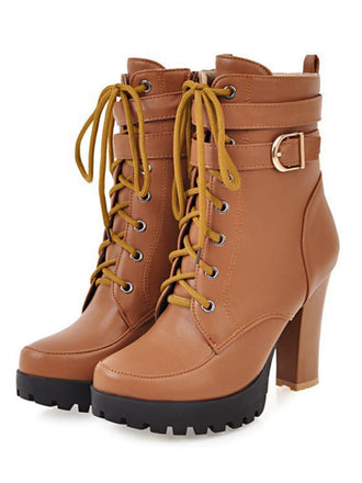 Bottes à lacets Talon gros vintage