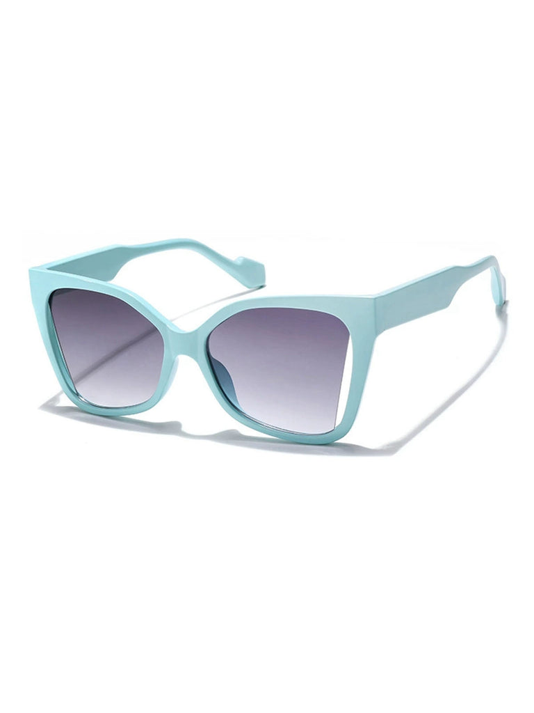 Lunettes de soleil vintage à monture carrée en plastique