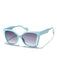 Lunettes de soleil vintage à monture carrée en plastique