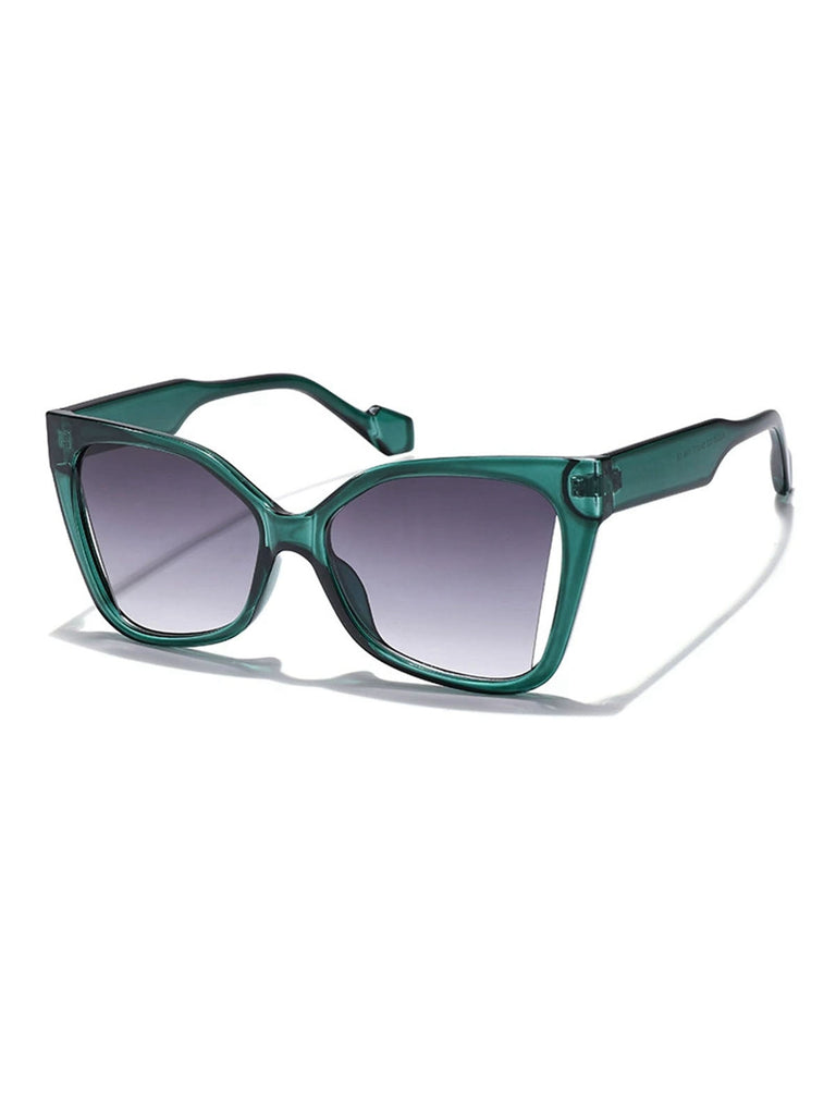 Lunettes de soleil vintage à monture carrée en plastique