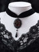 Collier rose foncé gothique victorien vintage