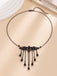Collier pendentif chauve-souris en alliage gothique
