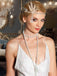 Ensemble Bandeau en Alliage de Plumes et Collier de Perles Gatsby