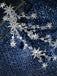 Pince à Cheveux Étoile Rayons Strass Argent 6