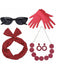 5PCS Bal Coffret Accessoires À Pois Noir Et Blanc