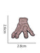 Broche Halloween Main de Zombie Cousue