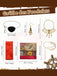 Ensemble accessoires de pirate avec bijoux, foulard et ceinture - 3