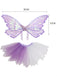 Ensemble d’accessoires irisés de fée avec ailes et tutu