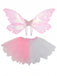 Ensemble d’accessoires irisés de fée avec ailes et tutu