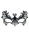Ensemble d’accessoires noir d’Halloween avec cape à toile d’araignée