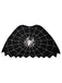 Ensemble d’accessoires noir d’Halloween avec cape à toile d’araignée