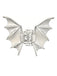 Pince à cheveux gothique vintage en forme d’ailes de chauve-souris métalliques