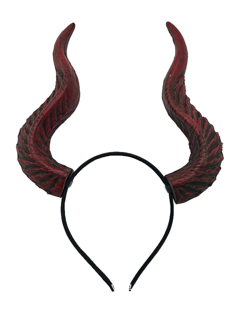 Bandeau noir à cornes de sorcière pour Halloween
