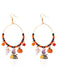 Boucles d’oreilles créoles vintage d’Halloween avec breloques citrouille et chat