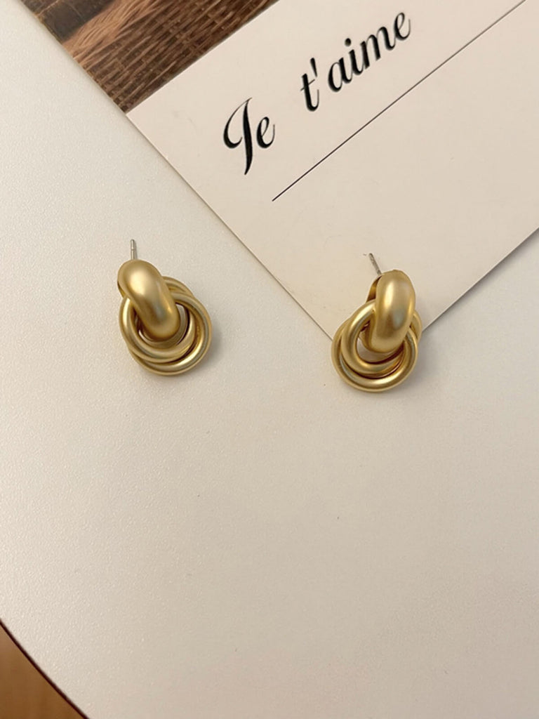 Boucles d'oreilles cercle d'or vintage