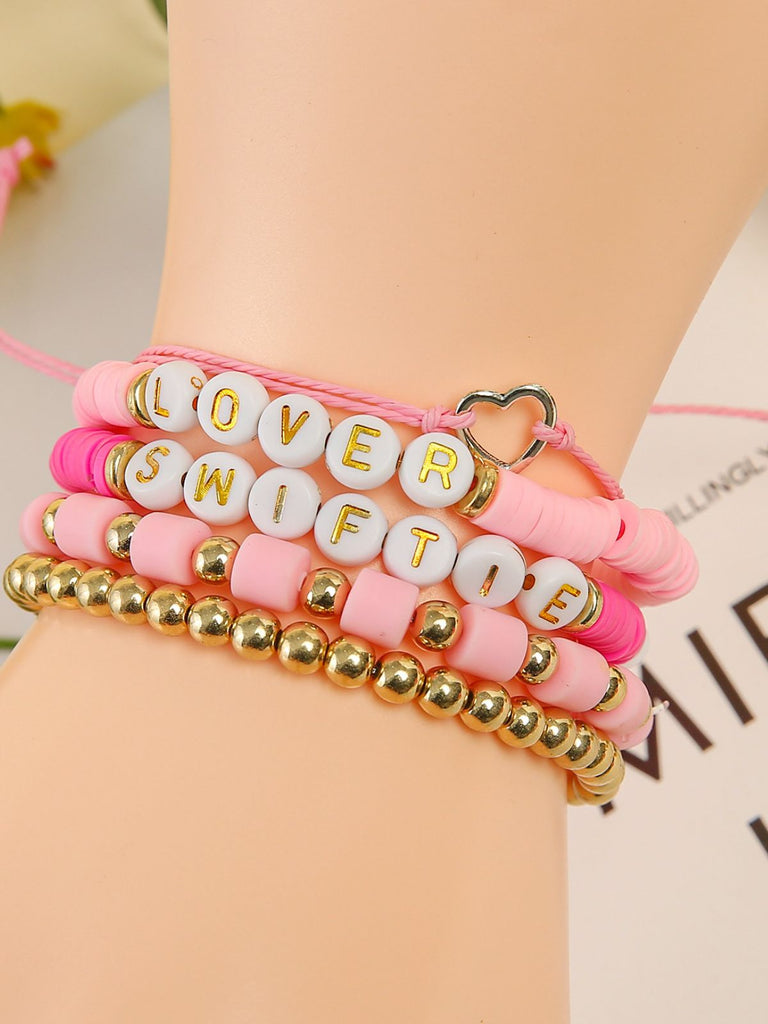 Bracelet Smiley Soleil Lettre Polymère