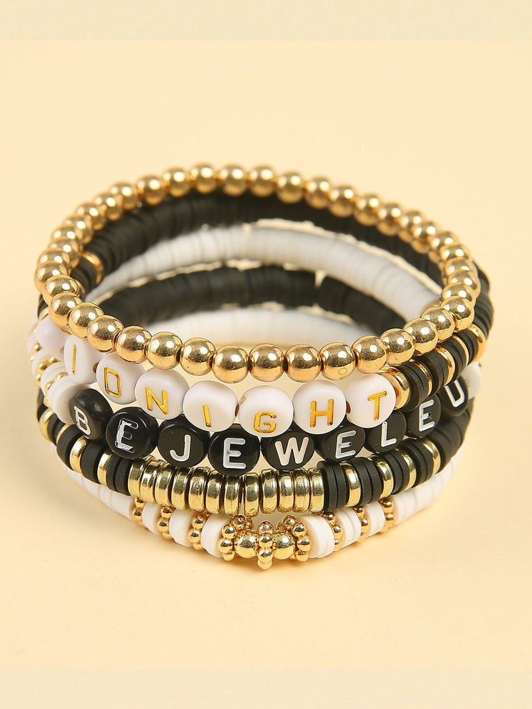 Bracelet Smiley Soleil Lettre Polymère