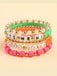 Bracelet Smiley Soleil Lettre Polymère