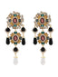 Boucles d'oreilles baroques vintage en stras