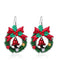 Boucles d'oreilles pendantes mignonnes avec éléments de Noël