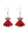 Boucles d'oreilles pendantes en acrylique en forme de robe de princesse