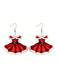 Boucles d'oreilles pendantes en acrylique en forme de robe de princesse