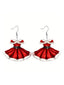 Boucles d'oreilles pendantes en acrylique en forme de robe de princesse