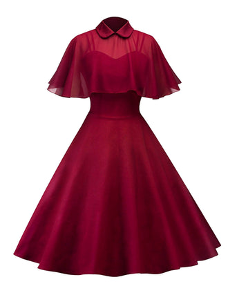 Robe Swing Vintage Année 50 Châle Rétro Cocktail Soirée Pin Up