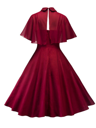 Robe Swing Vintage Année 50 Châle Rétro Cocktail Soirée Pin Up
