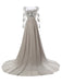 robe longue strass mousseline patchwork tulle