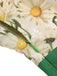 Combishort vintage à lacets et col licou à fleurs des années 1950