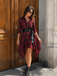 Robe Swing Vintage Année 50 Boutonnée à Carreaux Avec Ceinture Chic