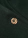 Manteau à Boutons Uni Vert Foncé Années 1950 9