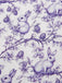 [Prévente] Robe violette col V et boutons motif lapin et fleurs années 40
