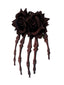 Épingle à cheveux squelette en forme de main, rose vintage rouge foncé