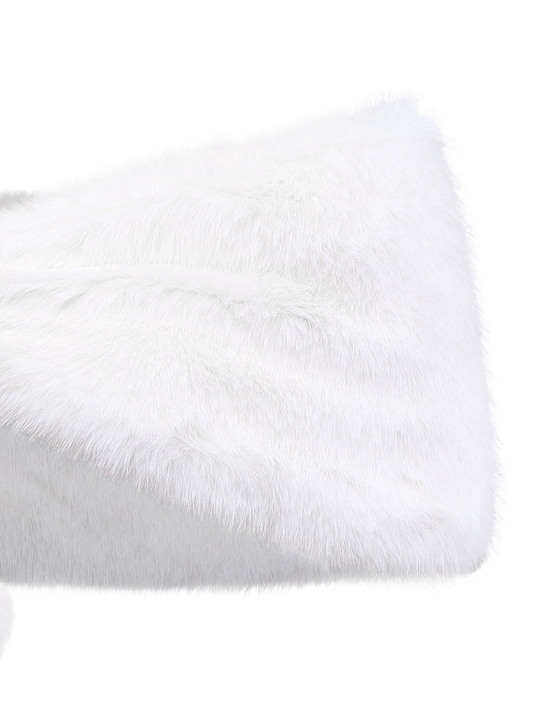 [Prévente] 2PCS robe bustier et châle en velours rouge à paillettess des années 70