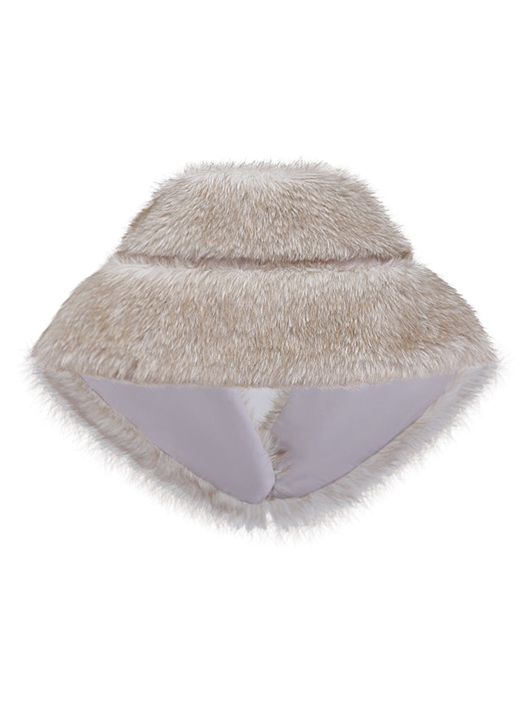 [Prévente] 2PCS robe à paillettes et châle en fausse fourrure marron années 1920