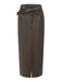 Skirt Taille Haute PU Leather Fendu Ceinturé Maxi Années 1970 4