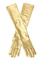 Gants en cuir verni unis à doigts complets