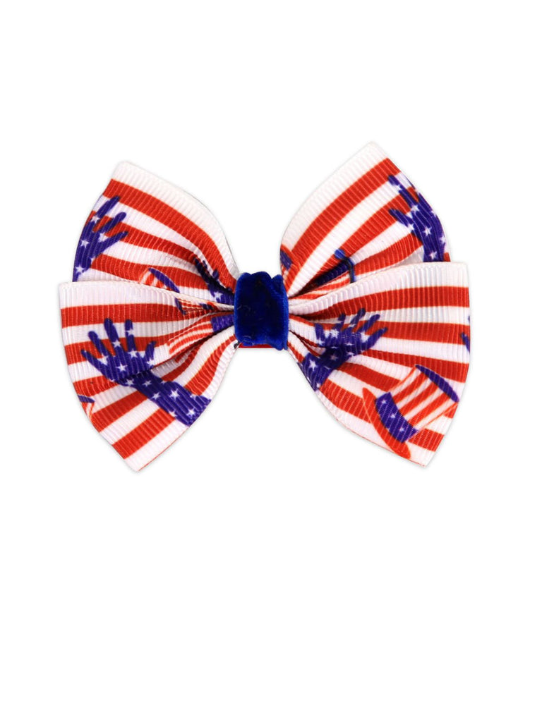 Accessoires Cheveux Vintage à Rayures Rouge et Bleu 2