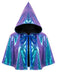 Cape Holographique à Capuche Métallique Court Années 1980