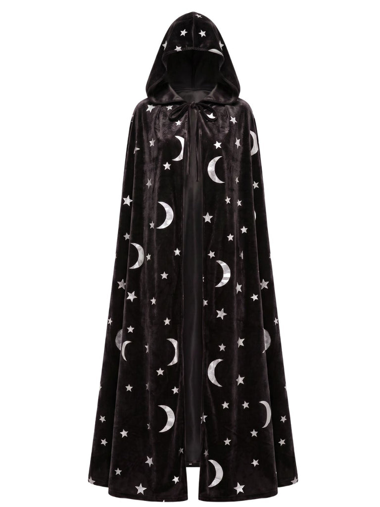 Cape Longue Halloween Étoile & Lune Années 1950