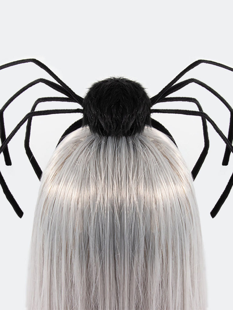 Serre-tête noir Halloween en forme d'araignée