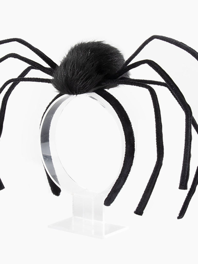 Serre-tête noir Halloween en forme d'araignée