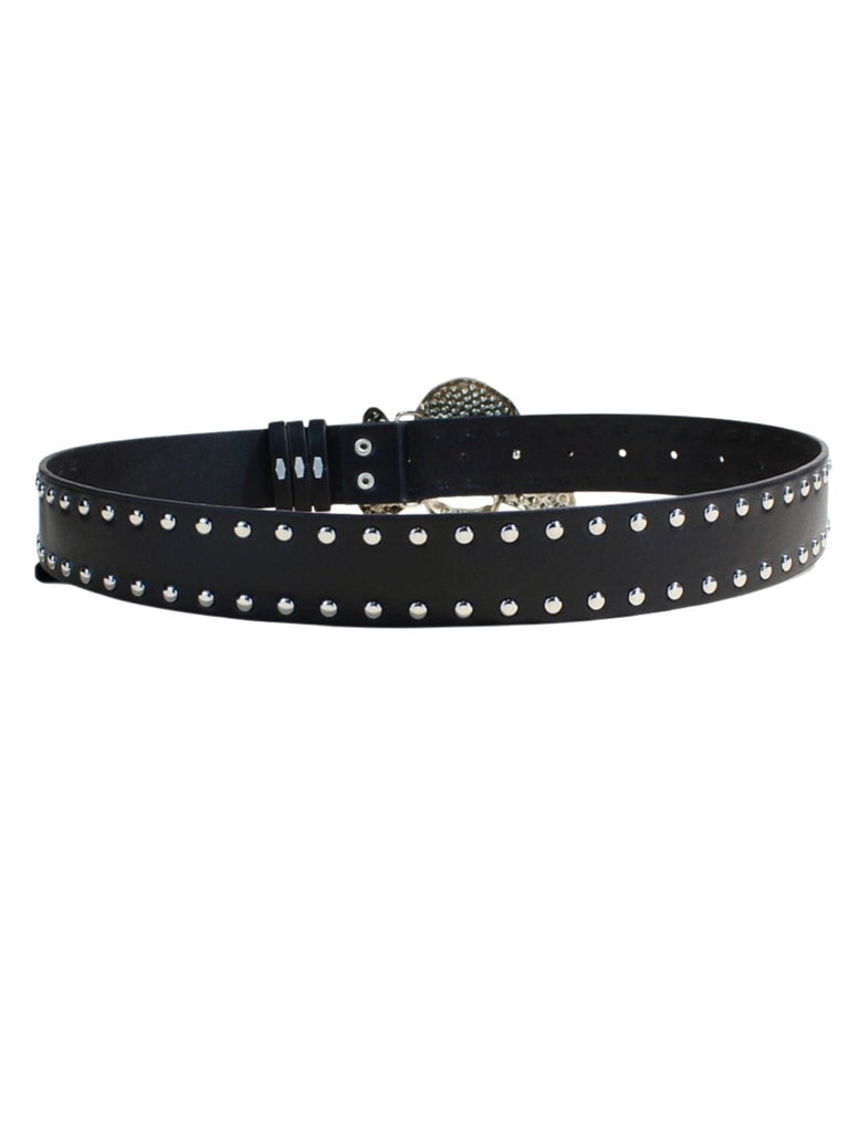 Accessoires Halloween Tête de Mort Rhinestone Studded Gothique Belt