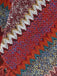Cape poncho bohème en maille à chevrons et franges Années 1970 - 5